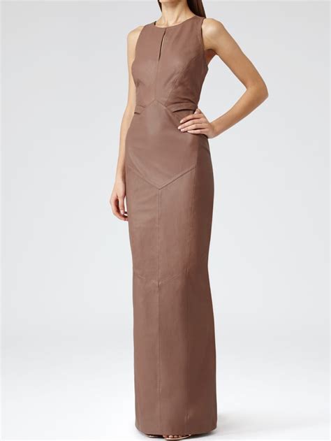 Long Leather Dress By Reiss Clothes Design Dresses Leather Dress