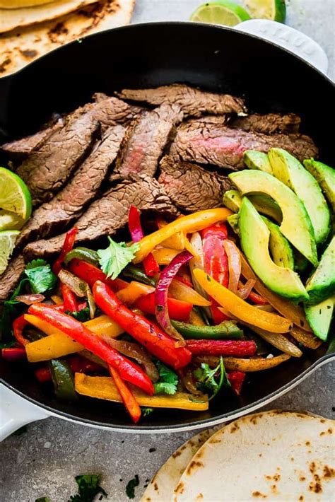 Easy Steak Fajitas Are Tender Juicy And Full Of Flavor Best Of All They Come Together Super