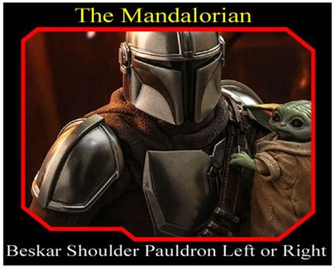 The Mandalorian Beskar Armor Left And Right Shoulder Cosplay