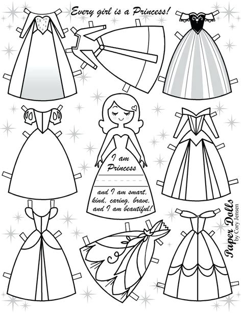 Dress Up Paper Doll Template