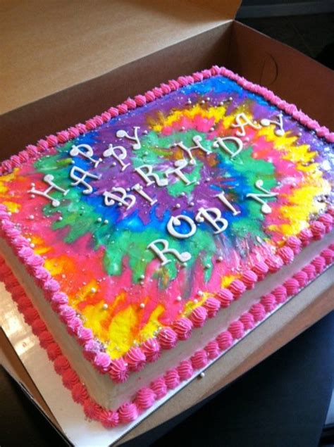 Tie Dye Birthday Cake At Walmart Peace Tie Dye Cake Tie Dye Cakes