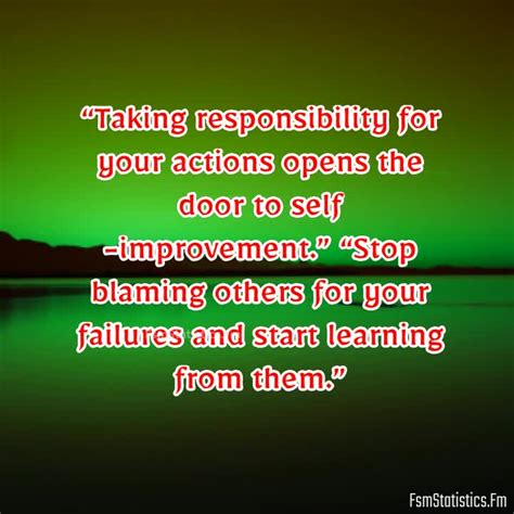 Blame Shifting Stop Blaming Others And Take Responsibility Quotes