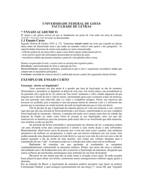 Ensaio Acadêmico Pronto Pdf