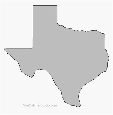 Clip Art Map Printable State Shape State Of Texas Png Transparent
