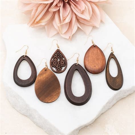 Wooden Earring Collection 799 Shipped