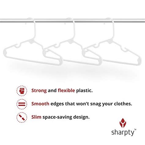 Sharpty Kids Plastic Hangers Childrens Hangers For Baby Toddler And