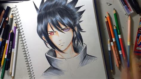 Fan Art Desenhando Sasuke Drawing Sasuke Naruto Shippuden Lyon Universe Youtube