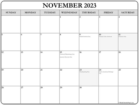 Calendar For 2023 United States Calendar 2023 With Federal Holidays