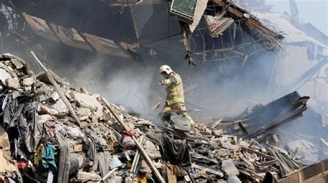 Many Iran Firefighters Feared Trapped In Building Collapse