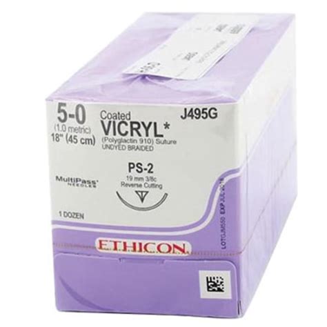 Ethicon Vicryl Violet Suture 5 0 Ps 2 18 Medical Supplies And Equipment