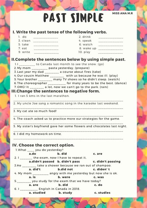 Simple Past Interactive Activity For Pre Intermediate You Can Do The