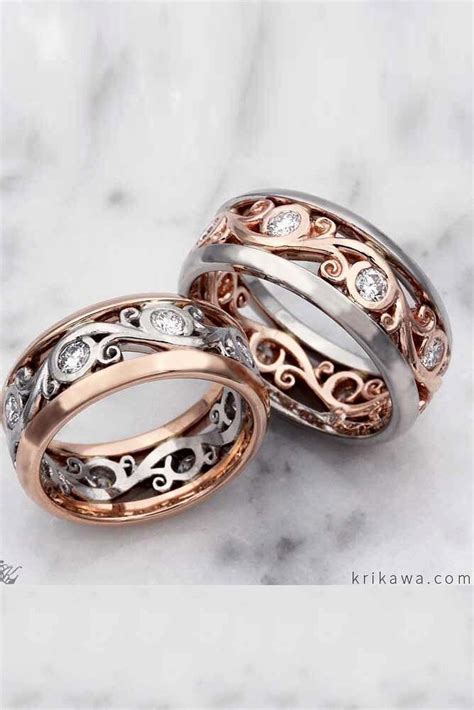 18 The Most Popular Matching Wedding Bands Oh So Perfect Proposal