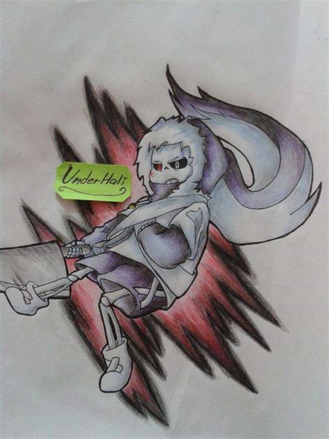 Dibujo de Cross Sans Undertale Español Amino