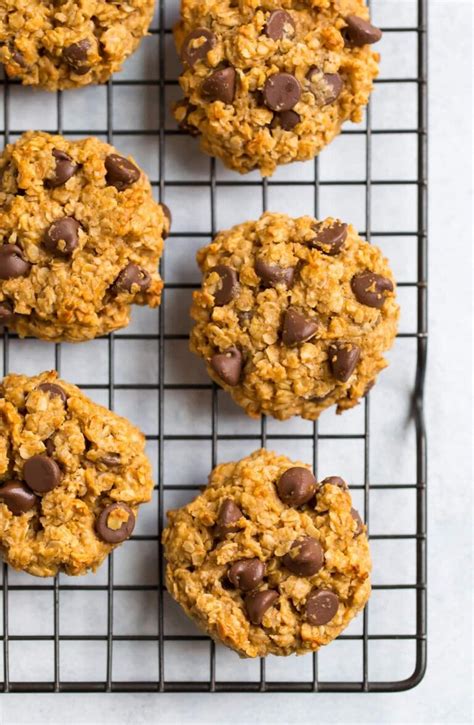 Healthy Peanut Butter Oatmeal Cookies Soft And Chewy Well Plated