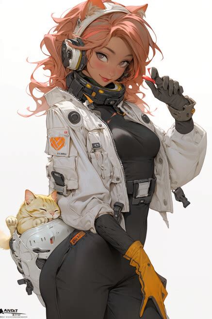 Artstation Space Suits Catgirls