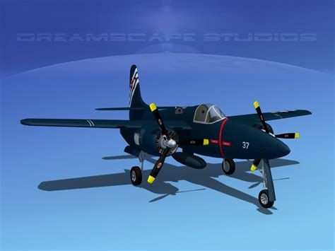 Grumman F7F Tigercat V11 Modelo 3D 99 Unknown Dwg Dxf Lwo Max
