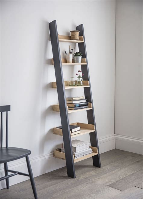 Ladder Shelf Decor Ladder Bookshelf Traditional Bookcases