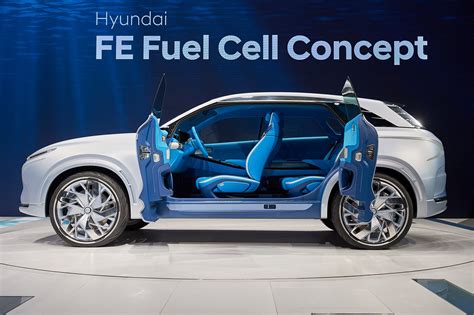 Hyundai Fe Fuel Cell Concept Previews Hydrogen Powered Suv Coming In 2018