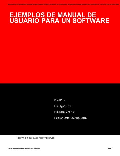 Ejemplos de manual de usuario para un software by e-mailbox384 - Issuu