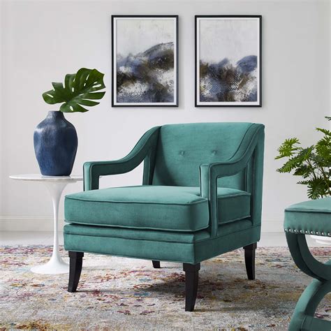 Modway Concur Button Tufted Upholstered Velvet Armchair Eei 2996