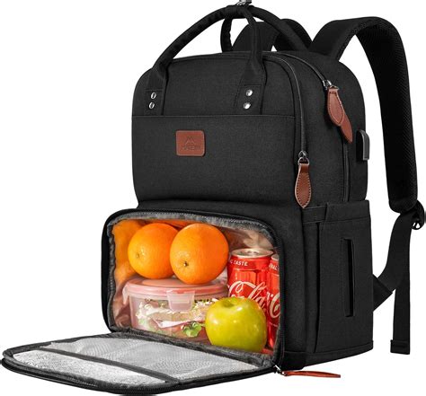 Lunch Backpack For Women Insulated Cooler Backpacks With Usb Port 15
