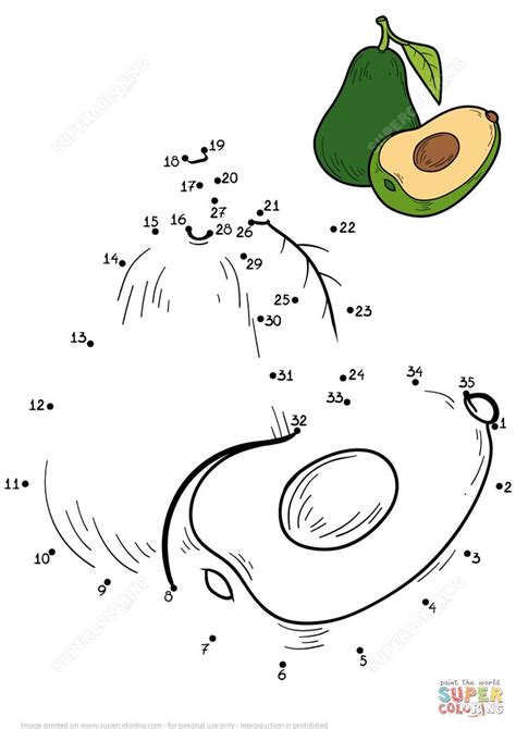 Select from 35970 printable coloring pages of cartoons, animals, nature, bible and many more. Avocado | Super Coloring | Fruits et légumes