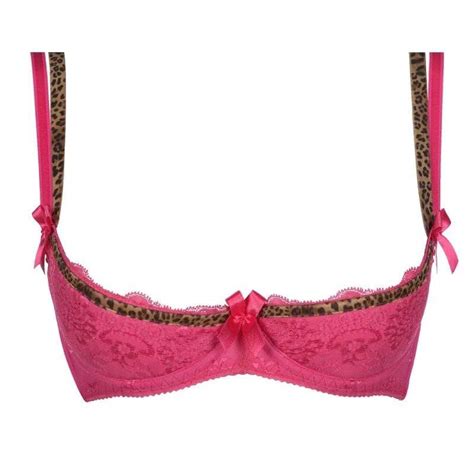 Axami Lingerie Sexy Open Cup Bra Strawberry Cheesecake