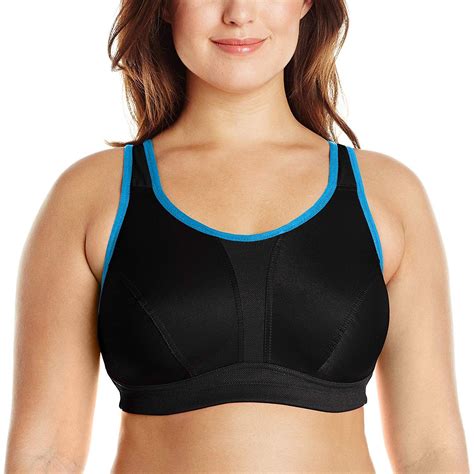 Womens Plus Size Sports Bra With Crossover Straps Black