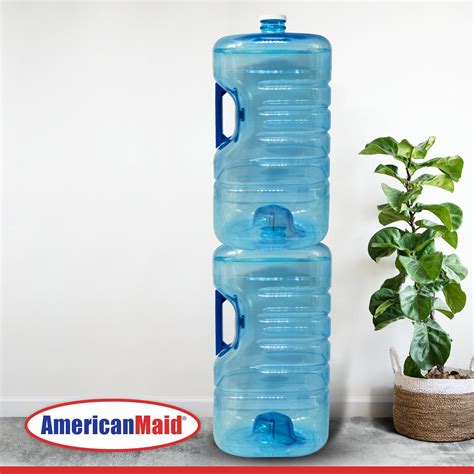 American Maid 5 Gallon Square Stackable Water Bottle Pack 2
