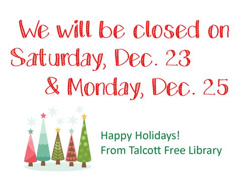 Printable Closed For The Holiday Sign Template