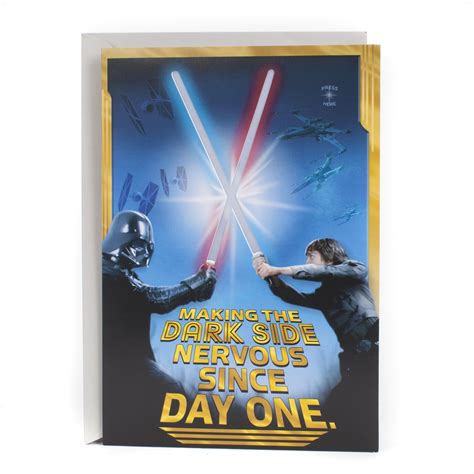 Buy Hallmark Star Wars Birthday Card With Light And Sound Happy