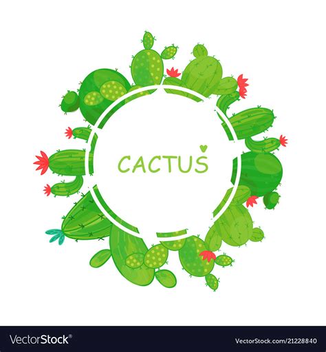 Cactus Border Clip Art