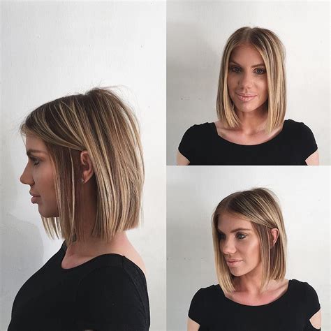 This Chic Blunt Blonde Bob With Highlights Is A Great Cut For Someone