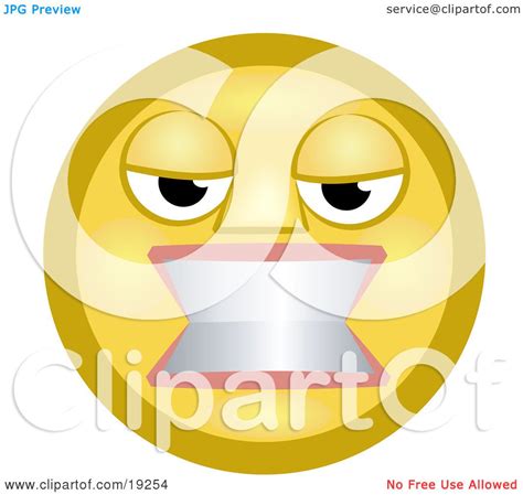 Clipart Illustration Of A Flustered Yellow Smiley Face Woman Gritting