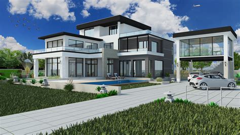 Modern Villa House 3d Model