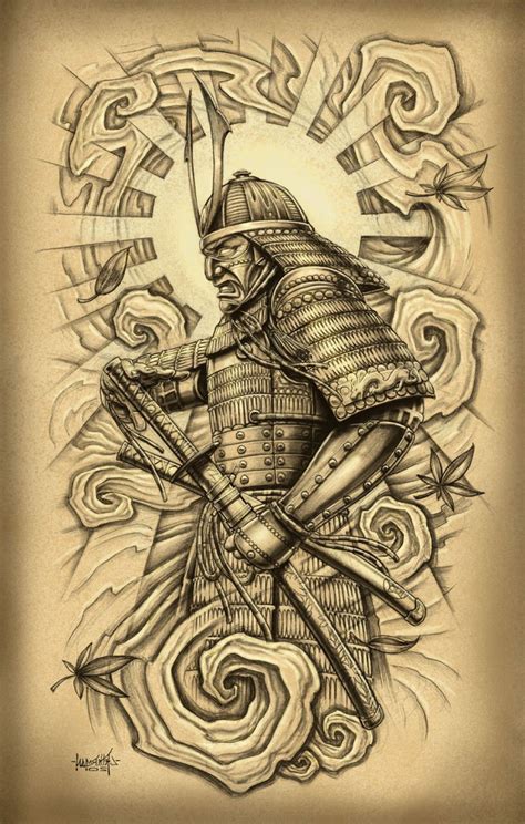 Samurai Tattoo Sketch At Explore Collection Of Samurai Tattoo Sketch