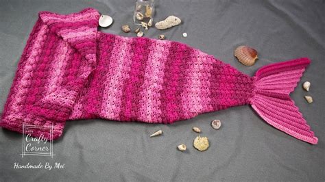 Crochet Easy And Quick Mermaid Tail Blanket Youtube