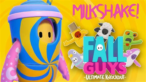 Fall Guys Milkshake Slurpee Skin Gameplay Fast Food Bundle Pack Skin