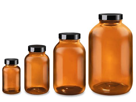 Amber Glass Jars Amber Jars Dark Glass Jars In Stock Uline