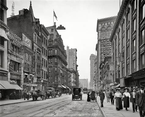 New York City Broadway And West 27th 1910 Shorpy Historical Photo