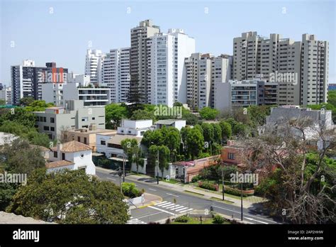 Lima San Isidro District Peru South America Stock Photo Alamy