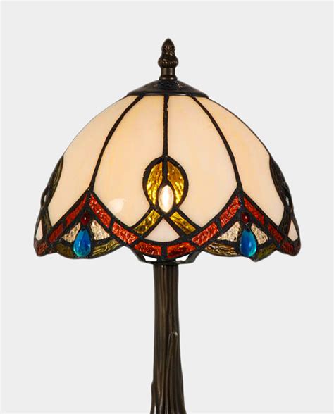 Table Lamp Stained Glass In Tiffany Style Boudoir Bedroom Lightning