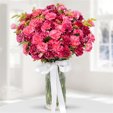 Send Flowers Turkey Carnations In Vase From 53usd