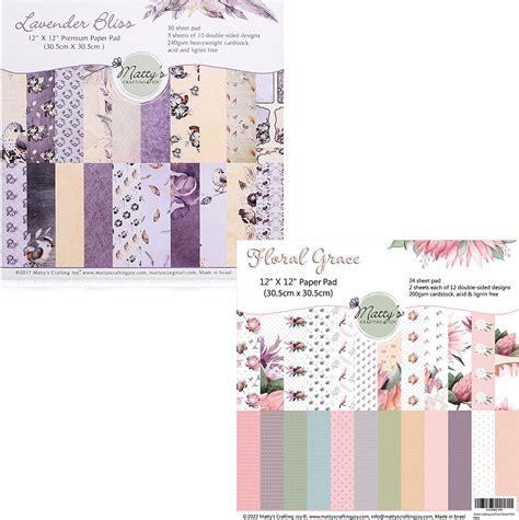 Lavender Bliss And Floral Grace Scrapbook Paper Pads