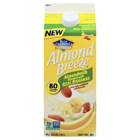 Save On Blue Diamond Almond Breeze Almond Milk Blended With Real