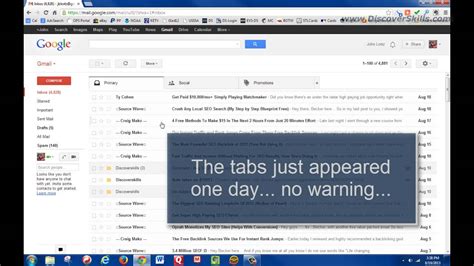Gmail Changes Inbox Tabs And Smaller Compose Window Youtube