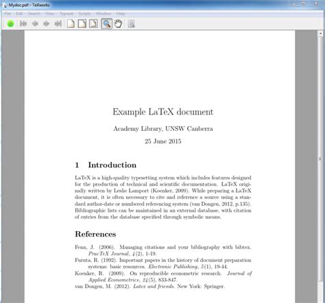 Latex Project Report Template