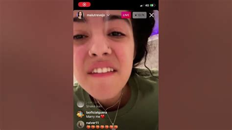 Malu Trevejo Shwing Her Plastic Surgery Boobs In Live 2021 Youtube