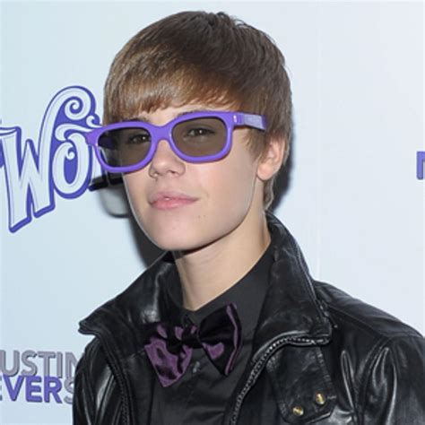 Justin Bieber Gets Swaggered Out In Purple Sunglasses Bowtie