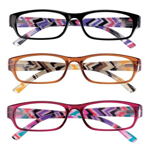 Women’s Fashion Reading Glasses 3 Pack Multi Colors